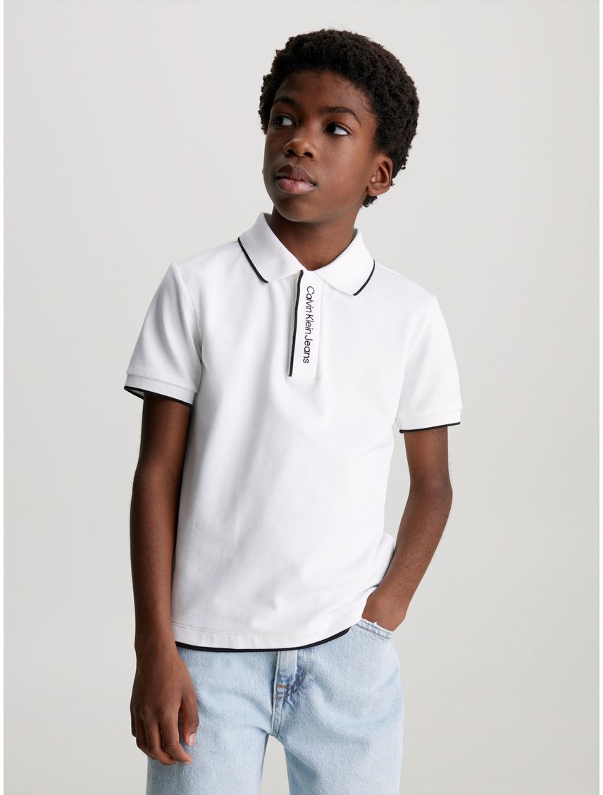 Polo Niño Intarsia