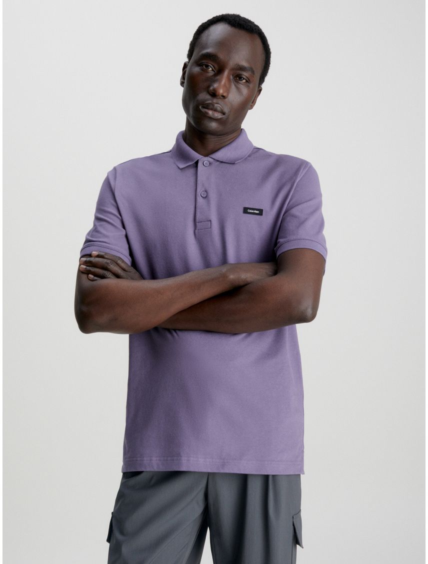 Polo morado hombre clearance
