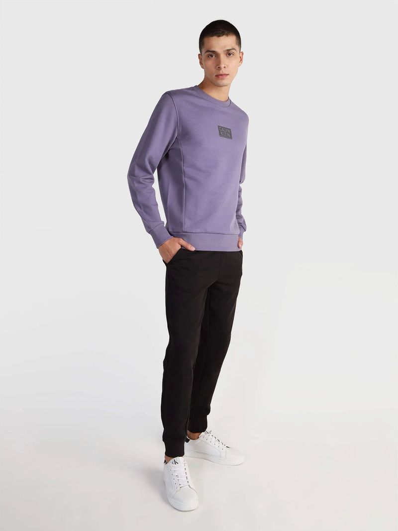 Modelo-con-poleron-lila-Calvin-Klein-y-pantalones-oscuros